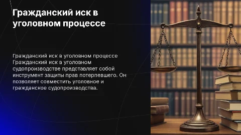 Гражданский иск в уголовном судопроизводстве: теория и практика
