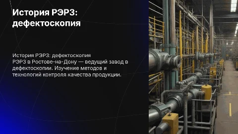 История завода РЭРЗ: всё о дефектоскопии в Ростове