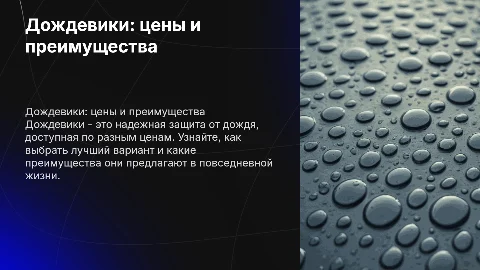 Дождевики, цены, их преимущество