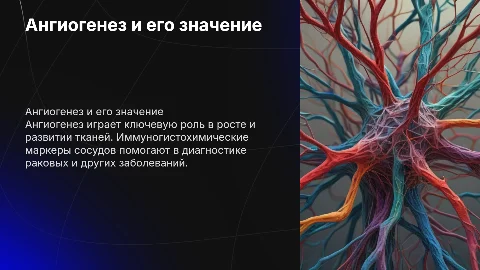Ангиогенез и иммуногистохимические маркеры сосудов