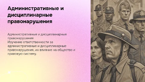 Административные и дисциплинарные правонарушения: ответственность