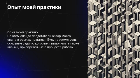 моя практика