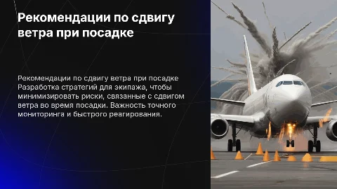 Рекомендации экипажу по предотвращению сдвига ветра
