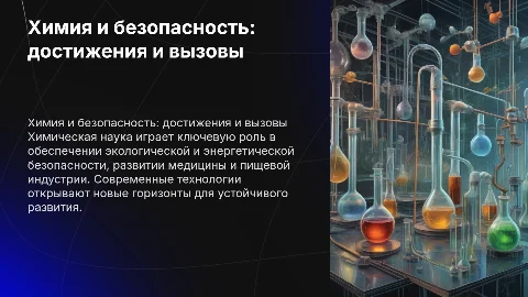 Новейшие достижения химической науки и технологии в экологии