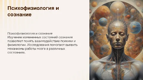 Доклад о психофизиологических исследованиях сознания