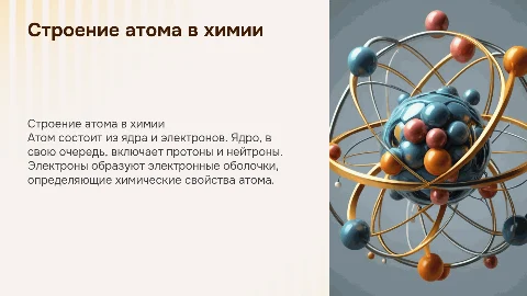 строение атома химия 8 класс