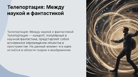 Телепортация научная фантастика
