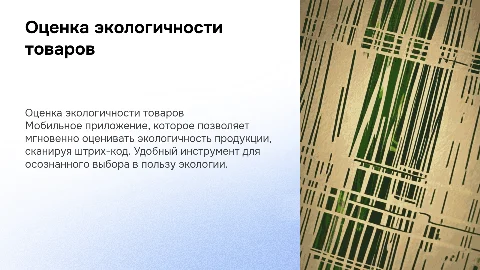 Мобильное приложение для оценки экологичности товара