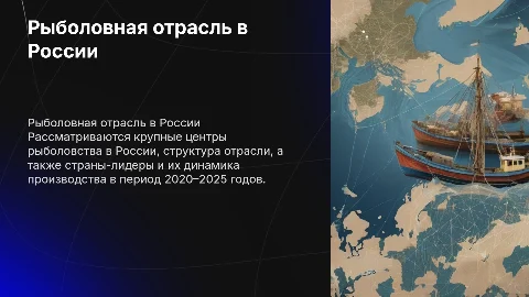 Описание рыболовной отрасли в России: центры и динамика