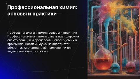 Профессиональная химия