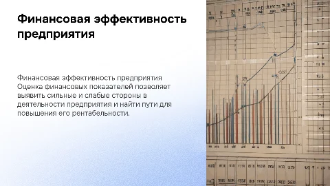 Оценка финансовых показателей эффективности предприятия