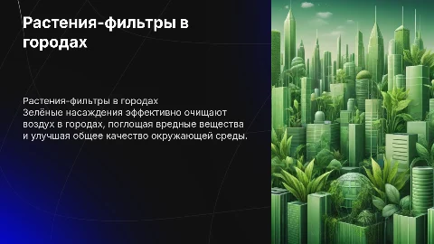 Растения-фильтры: как зелёные насаждения очищают воздух