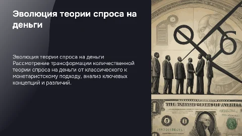 Эволюция количественной теории спроса на деньги: подходы