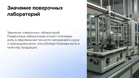 Важность поверочных лабораторий в современном мире