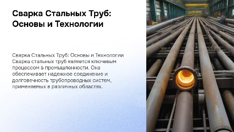 Сварка Стальных Труб