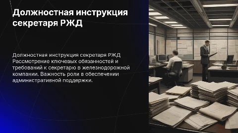 должностная инструкция секретаря ржд