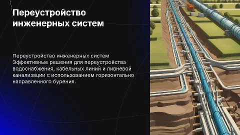 Переустройство водоснабжения и инженерных систем