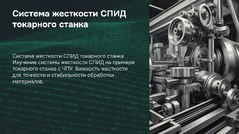 Система жесткости СПИД на примере токарного станка ЧПУ
