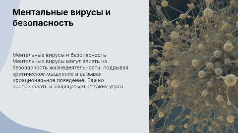 Ментальные вирусы и безопасность жизнедеятельности