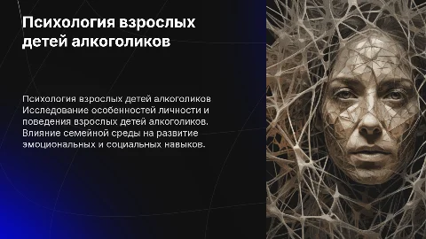 Психологические особенности личности взрослого ребёнка алкоголиков