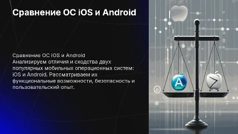 Сравнение мобильных платформ OC IOS и Android»