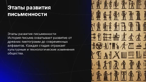 Письмо, этапы развития письма