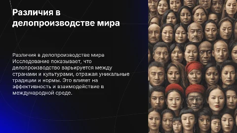 Исследование различий в делопроизводстве в разных странах