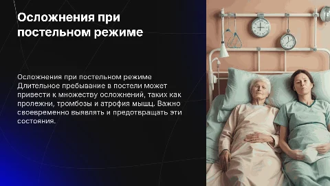 осложнения при постельном режиме