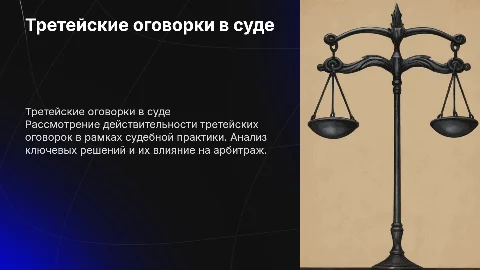 Третейские оговорки и их действительность в свете судебной практики