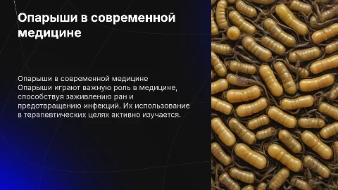 опарыши и их роль в медицине