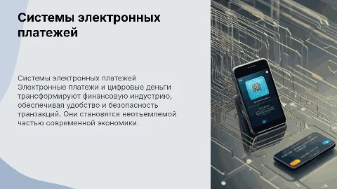Системы электронных платежей, цифровые деньги