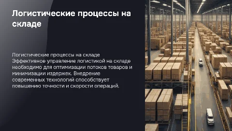 логистические процессы на складе