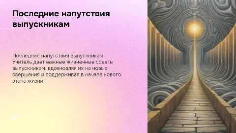 Последние слова учителя выпускному 11 классу
