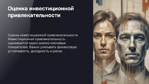 Оценка инвестиционной привлекательности, основные показатели