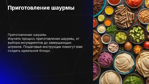 поэтапное приготовление шаурмы с картинками на английском языке