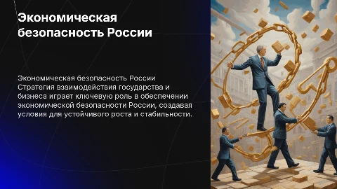 Экономическая безопасность России: роль государства и бизнеса