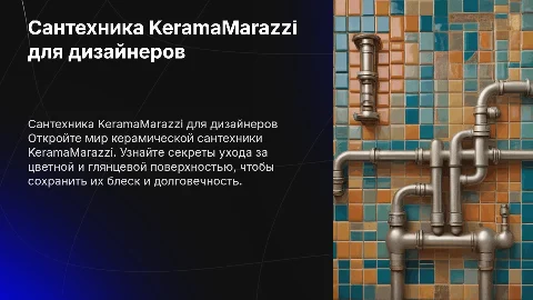 Сантехника KeramaMarazzi для дизайнеров: уход и особенности
