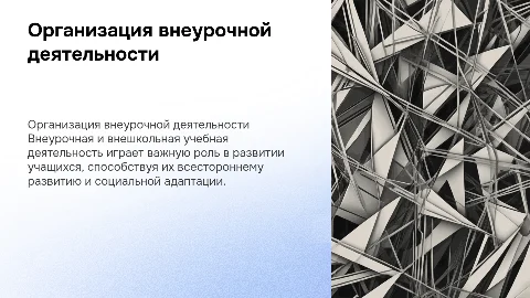 Формы организации внеурочной и внешкольной учебной деятельности