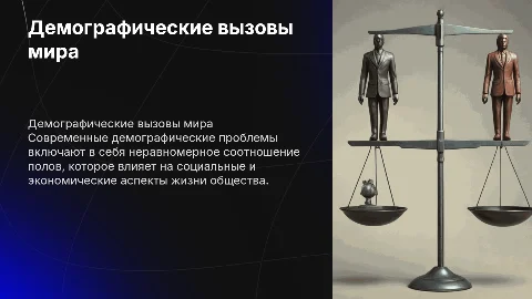 Глобальные демографические проблемы: соотношение полов