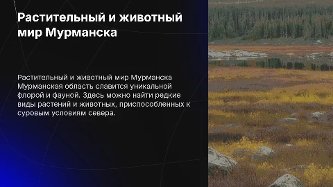 : Растительность и животные Мурманской области