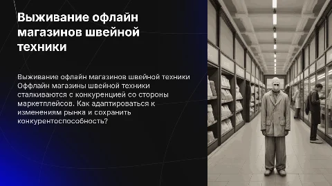 Как выжить офлайн магазинам швейной техники в конкуренции