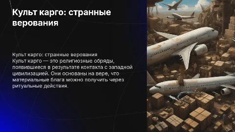 Странные религии: культ карго и раелизм