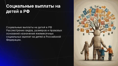 Ежемесячные социальные выплаты на детей в России