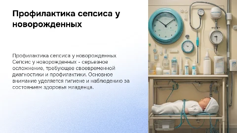 Профилактика сепсиса новорожденных