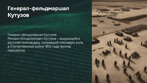 сообщение о Кутузове