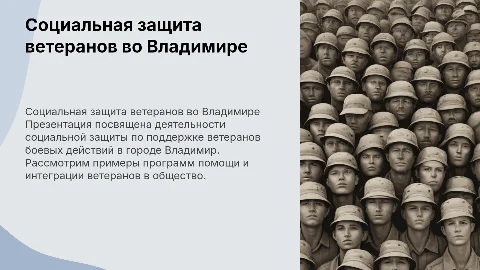 Ветераны боевых действий и социальная защита во Владимире