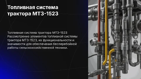 Топливная система трактора МТЗ-1523