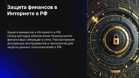 Способы защиты финансов в Интернете в Российской Федерации