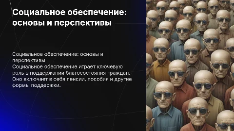 социальное обеспечение