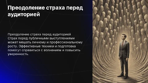 Преодоление страха перед публичным выступлением